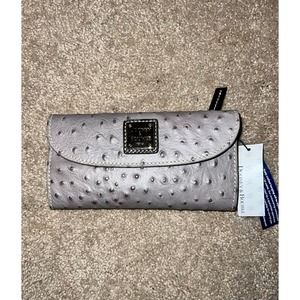 Dooney & Bourke Ostrich Gray Wallet